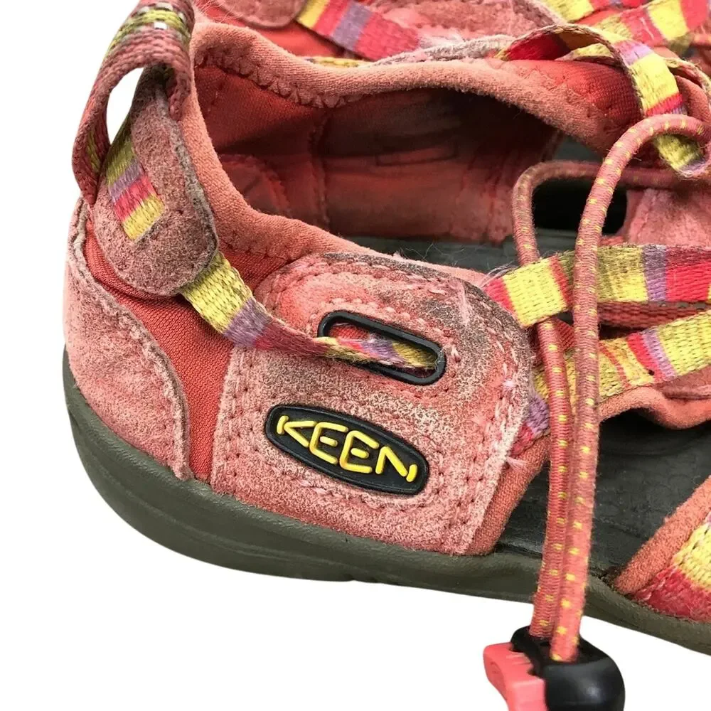 KEEN Pink WATERPROOF Hiking Fishing Sandals Kids Girls Outdoor Shoes sz 3